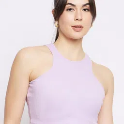 Mayra Round Neck Crop Fitted Top-picture-16