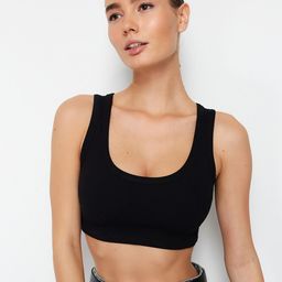 Trendyol Scoop Neck Tank Crop Top-image-97