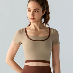 JC Collection Fitted Crop Sports Top-picture-24