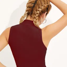 BAESD High Neck Crop Fitted Top image 4