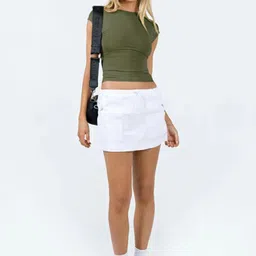 StyleCast Short Sleeves Round Neck Crop Top image 4