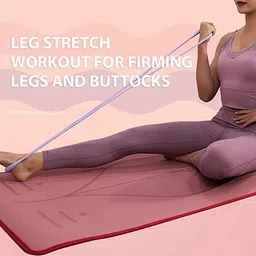 Kitwe Resistance Bands for Workout Elastic Exercise Yoga Band 6.8kg (15lbs) Figure 8 Shaped Latex Tube, Loop Band for Workout Chest Arm & Shoulder Stretch Exercise Equipment image 2