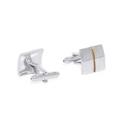 Peora Silver-Plated Square Cufflinks image 3