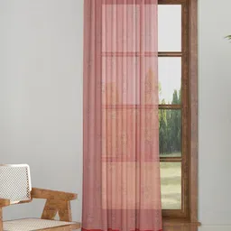 Fabindia Rust & Grey Ethnic Motifs Cotton Silk Door Curtain-picture-12