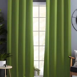 Story@home Green 2 Pieces Black Out Long Door Curtains-picture-35