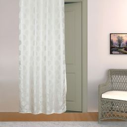 THE CONVERSION Cream Coloured Self Design Long Door Curtain-picture-48