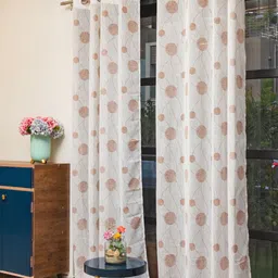 URBAN SPACE Set of 2 Geometric Sheer Window Curtain-picture-16