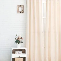 Ariana Beige Linen Sheer Door Curtain-picture-28