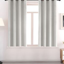 AEROHAVEN Silver-Toned 2 Pcs Room Darkening Eyelet Window Curtains-picture-17
