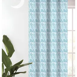 Lunar Days Blue & White Room Darkening Door Curtain-picture-23