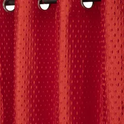 Aura Red 2 Pieces Regular Long Door Curtain image 4