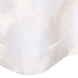 THE CONVERSION Cream Coloured Self Design Long Door Curtain image 3