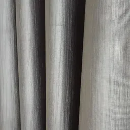 THE CONVERSION Grey 2 Pieces Long Door Curtains image 2