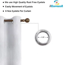 THE CONVERSION Blue 2 Pieces Door Curtain image 3