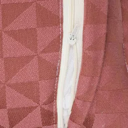 Saral Home Rust Set of 2 Geometric Square Cushion Covers image 4