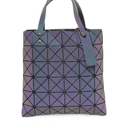 BAOMI Grey Geometric Checked PU Structured Handheld Bag-picture-27