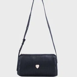 Caprese Women Solid Half Moon Sling Bag-picture-37