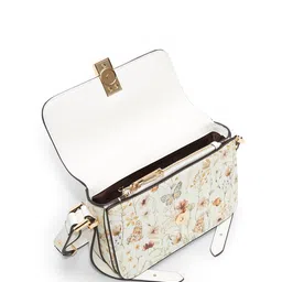 ALDO Women ETEINI Floral Printed Structured Leather Shoulder Bag image 2