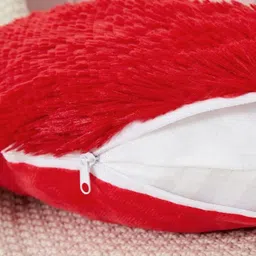 Cottonfry Red Heart Shaped Filled Cushion image 4