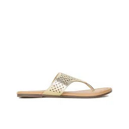 Bata Laser Cut Open Toe Flats image 3