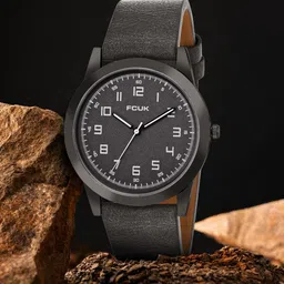 FCUK Men Round Dial & Leather Straps Analogue Watch FK00017D-picture-12