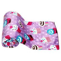 MeeMee Purple & Blue Cartoon Characters Mild Winter 300 GSM Double Bed Blanket-picture-22