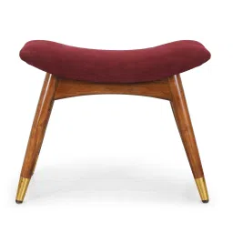 globally indian Zuno Seating Stool in Maroon Color image 3