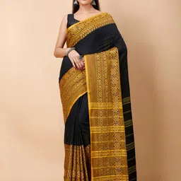 Ruuprekha Woven Design Ethnic Motifs Khadi Cotton Saree-picture-34
