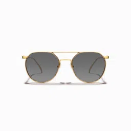 SAM AND MARSHALL Alpha UV Protected Tinted Metal Round Black Sunglasses-image-82