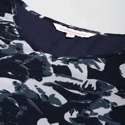 theRebelinme Plus Size Floral Printed Bell Sleeve A-Line Midi Dress image 3