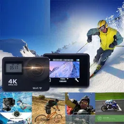 Drumstone 【Don't Miss 10 Years Warranty H32 Remote Ultra HD 4K WiFi Action Waterproof Sport Camera with 2 Inch LCD Screen image 3