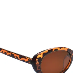 Peter Jones Eyewear Women Brown Lens & Brown Sunglasses with UV Protected Lens 13026DA image 5