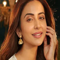 Accessher Gold-Tone Teardrop Floral Drop Earrings-image-3