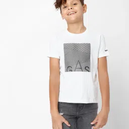 gas Scuba Line IN Graphic Print Round-Neck T-shirt image 1