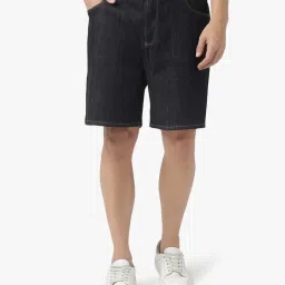 armani exchange J58 Mid-Rise Denim Shorts image 1