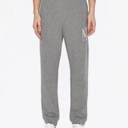 armani exchange Mid-Rise Heathered Track Pants image 1