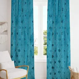 jars collections Floral  Door Curtain Flower pattern image 1