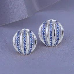carlton london Women Stone-Studded Stud Earrings image 1