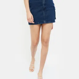 ginger by lifestyle Women Straight Denim Skirt image 1