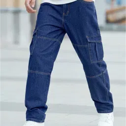 vooter Men Jeans with Flap Pockets image 1