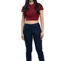 rajputana camisa Women Flat-Front Relaxed Fit Pants image 1