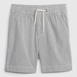 gap kids Striped Shorts with Elasticated Drawstring Waist image 1