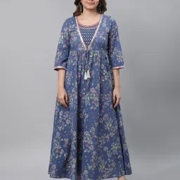 aurelia Women Embellished Flared Kurta image 1