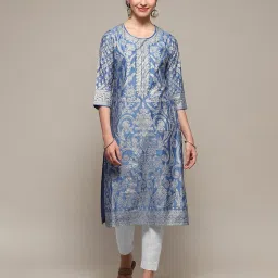 biba Women Printed Straight Kurta image 1