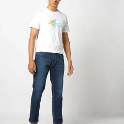 yousta Men Mid-Wash Slim Fit Jeans image 1