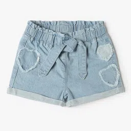 inf frendz Girls Distressed Regular Fit Shorts image 1