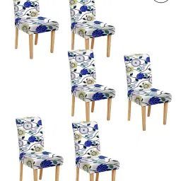 cortina eyelet curtain Pack of 6 Printed Washable Chaircovers image 1