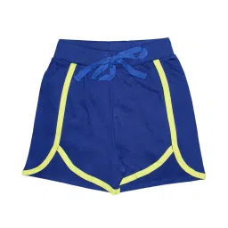 kiddopanti Mid-Rise Shorts with Contrast Lace Detail image 1