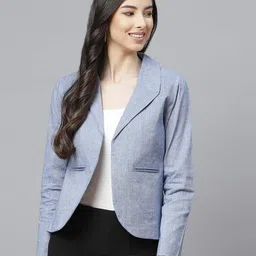 cottinfab Heathered Open-Front Blazer image 1