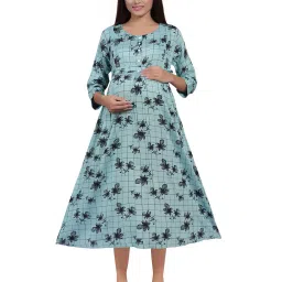 mamma's maternity Checked A-line Dress image 1